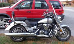 Nice bike, 47,000 miles, nearly all highway.&nbsp;Two tone silver and charcoal. &nbsp;Almost new tires and brakes.&nbsp; New battery and plugs.&nbsp; Engine guards, passenger floorboards and mustang seats.&nbsp; Bike is located in Meridian, MS area.&nbsp;