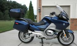 2008 BMW R1200RT, ABS, ESA, cruise control, heated seats and grips, does not have ASC or the factory radio, excellent condition, includes color&nbsp; matched removeable top case, ZTechnik windshield, dust cover, battery tender; garage kept.