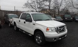 2008 Ford F 150 XLT 4X4 CREW CAB $9800 4X4 5.4 TRITON AUTOMATIC, 4 Door, Full Power, DUAL AIRBAGS, Power Door Locks, REMOTE Alarm, Alloys, Traction Control. ABS BRAKES, CRUISE CONTROL, Fully Loaded, AM/FM/CASS/CD, Tilt, Cruise, Dual Air Bags, Heat and