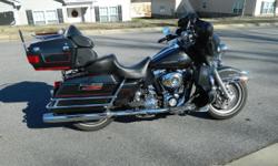 &nbsp;
&nbsp;2008 Harley Davidson Electra Glide Ultra Classic. 29859 miles. Absolutely beautiful color. It is a Black Pearl which gives it a smoke gray color. Loaded with chrome. It has true dual's with an upgrade which gives it the middle of the road