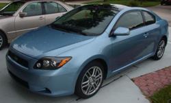 FOR SALE - 2008 TOYOTA SCION TC COUPE 37.000 MILES - MANUAL WITH OEM SCION ALUMINUM WHEELS, CD PLAYER, NEW TIRES, B-BLUE COLOR - BEAUTIFUL CAR, SAVE $$$$$ ON GAS - ALL SCHEDULED SERVICE WAS DONE BY ARLINGTON TOYOTA. IF YOU ARE LOOKING FOR GAS SAVER CAR