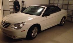 2008 Sebring 43k milesin great shape. White/black top/grey interior. Garaged all the time. New tires on rear. Rebuilt title, new front end installed by autopride all parts and bills available.
A very nice convertable clean and well taken care of.