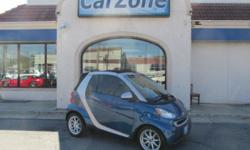 2008 SMART FORTWO PASSION CONVERTIBLE | Blue Metallic with Black Cloth Interior | Awarded 5-Star safety ratings from the NHTSA, Automobile Magazine reports ''the Smart ForTwo may be small, but it packs a big safety punch.'' They also report ''the cabin is