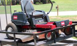 2008 Toro Timecutter 5030 Zero turn residential mower. Bought new, excellent shape, new belts and blades. Bought new mower, must sell!!! Call 864 487-3150 or 864 491-0787 Have all paperwork and spare key.