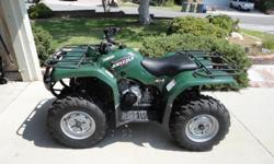 Less than 200 miles on this ATV - used primarily for trail riding and hunting. Runs great, plastic shows some wear, but is overall good. Great hunting or farm / ranch utility vehicle. Tow receiver, locking 4WD, reverse, fully automatic, independent rear