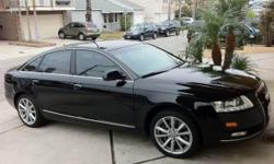 I HAVE A MINT CONDITION 2009 AUDI A6 3.2 SEDAN.&nbsp;
ASKING 26,000$ CASH CALL ME IF YOU ARE INTERESTED AT 310-626-2172 OR TEXT ME. WE CAN MAKE AN APPT TO SHOW THE CAR. THE CAR WAS KEPT IN GREAT CONDITION , ALL THE OIL CHANGES AND BREAKS AND WORK DONE ON