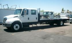 4420-p 2009 international 21 foot rollbaCK
tow truck..vt365 v8 turbo-diesel,,6 speed stick
169,000 miles..pow windows and locks tilt cruise
control..cd player..air seat ..no air brakes..
21 foot steel jerr-dan rollback tow bed has NO
wheel lift..has