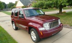 2009 Jeep Liberty 4X4 Limited
Four wheel drive
Remote start
44,500 miles
Leather seats
Navigation system
Bluetooth