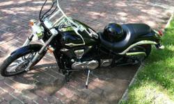 2009, two seater, Kawasaki Vulcan motorcycle for sale. The beautiful blackish with a shimmer of blue is in excellent condition. Completed routine service and maintenance&nbsp;as required.&nbsp;&nbsp;Asking sale price $7,000.00 or