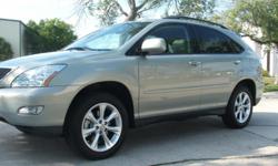 REDUCED AGAIN!!!!!!! COME AND GET IT!!!!!!!!!!
2009 LEXUS RX350 Silver Mica Metallic over Dove Leather Interior...34k garage kept miles!!! This Lexus is a Non-Smoker, and impeccable inside & out...Wrap yourself in the comfort of the dove leather, and