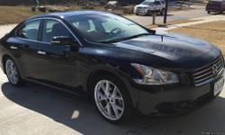 2009 black Nissan Maxima for sale! 57,000 miles and in perfect&nbsp;shape. New tires 2 years ago, black leather interior and sunroof.&nbsp;