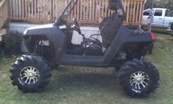 2009 Polaris RZR 800 - 6" CATVOS lift, Black Rhinolined, 29.5 Outlaws with 12" SS Wheels, Diamond plate roof, half tinted windshield, Radio deck with 2 speakers(nothing to fancy) Would consider trade for a camper, send pictures please! If you have any