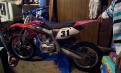 Good condition rode it a couple times but im lookin for a four wheeler