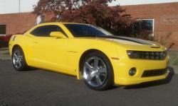 It has the 6.2 liter V8 LS 3 engine with all the standard Camaro 2 SS &nbsp;options PLUS extra options that include a 6 spd. automatic transmission with steering wheel paddle shift, remote vehicle start, 20'' polished aluminum wheels, power sunroof, and