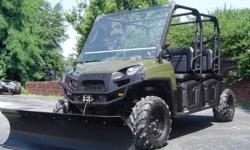 This is a 2010 Polaris Ranger Crew XP 800 4x4 with only 449 origianl miles and 71 engine hours on it. It looks great. It has no cracks or breaks anywhere on the plastics or floorboards.It starts immediately and runs perfectly with no issues of any kind.