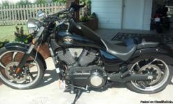 2010 Victory Vegas 8 Ball only 950 miles. Comes with a passenger seat and foot pegs installed , it has a storage rack and passenger backrest that have been removed. It has been lowered an inch and a half, comes with the original straps.