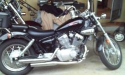 yamaha vstar 250 excellent condition. 3000 miles. still has 3 years of extended warranty included. bought new bike need to sell