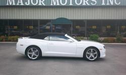 This beautiful Camaro SS has the RS package is a very sporty convertible. It has leather heated seats, XM radio compatibility, Boston Premium sound system, and heads-up display. This car is like new, one owner, low mileage with a strong 6.2L V8, and a