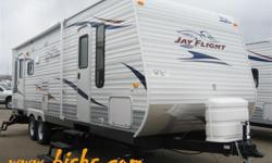 Jayco Jay Flight is the #1 selling travel trailer in North America.
Includes Jayco's unbeatable 2 year warranty.
2011 Jayco Jay Flight 26RLS Travel Trailer Manufacturer Specs:
Hitch (lbs) - 805
Length - 29'11''
Sleep - 4 TO 6
Fresh Water (gal) - 86
Waste