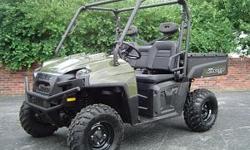 2011 Polaris Ranger XP 800 4x4 - 4700$. It is a liquid cooled, 4-stroke, fuel injected twin cylinder
beast of a utility vehicle with a fully automatic transmission. The transmission has high and low range as
well as reverse. It has four wheel independent