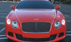I am always available by mail at: sonsddunagan@birminghamfans.com . Hello, this Bentley has been cared for exceptionally. This is a factory red one which is rare. St James Red to be exact. The inside is black leather with red stitching. The car has been