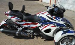 Great bike, just too much machine for me to handle.&nbsp; Brand new condition with an awesome American flag wrap, custom Corbin seats with back rests, tall windshield.&nbsp; Only 280 miles on it.&nbsp; No scratches or dings.&nbsp; Brand new condition