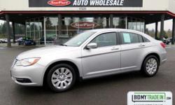 Check out this 2012 Chrysler 200 LX. It has a Automatic transmission and a Gas/Ethanol V6 3.6L/220 engine. This 200 comes equipped with these options: Variable intermittent windshield wipers, Trunk lamp, Traction control, Touring suspension, Tire pressure