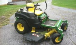 As new condition. (Perfect)
This 54 inch cut, 23 H.P. John Deere has been garaged since day one.
A real pleasure to run.
&nbsp;
Price is firm.