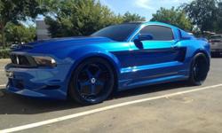 2012 SEMA Ford Widebody Mustang with a Super Charger For Sale In Sacramento, California 95655
This 2012 Ford Mustang GT is a Supercharged Wide Body Forgiato SEMA show car. This Mustang is a 6 speed short throw manual transmission with 12,000 miles. This