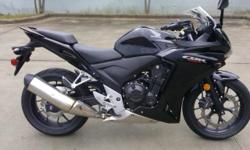 I currently have a 2013 Honda Cbr 500 for sale. This bike is a one owner with 3457 miles. The Cbr 500 is an awesome starter bike with a 500cc parallel twin engine, 6 speed transmission, fuel injection and liquid cooling. The body work and paint are in