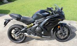 Selling 2013 Ninja 650R, only 1647 miles. Has some minor scratches on both the left and right fairing from the female rider just not being able to hold the weight of the bike while maneuvering it around on foot and falling over. Crack to one side of the