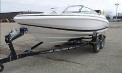 225 Volvo motor, 2015 Karavan trailer and snap cover is included, everything is in excellent condition. It is on a lake by Detroit Lakes so if interested, you can check it out and take it for a ride. http://www.caboats.com/used-boats/9479.htm