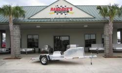 Call Matt Rabeaux for more info @ 337-991-9100 or visit us online @ http://www.rabeauxsusedcars.com TK1 Aluminum Trike Trailer All aluminum construction (excluding axle & coupler) Model: TK1 Weight: 520# Bed Size: 63" x 137" Tires: 14" Standard Equipment