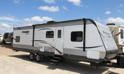WE HAVE THIS 31 FOOT TRAVEL TRAILER WITH BUNK BED'S THAT IS BRAND NEW AND VERY LOW IN PRICE, THIS BUMPER PULL SLEEPS UP TO 8 PEOPLE, 5/8 MARINE GRADE FLOOR DECKING, RAIN GUTTER'S, ELECTRIC AWNING, WALL STUD'S AT 16 INCHES ON CENTER, FULLY WALKABLE ROOF,