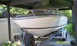 This boat is an older one but it still has a lot of&nbsp;use in it. It needs some one with a little know how to clean it and get it running again.It is powered by an OMC King Cobra engine and out drive with low hours. Some carrosion on the wireing needs