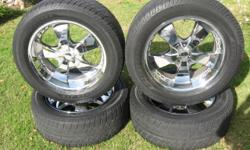 i have 4 tires&rims mounted bal. tires are 275-55r 20s . I also have 1 extra rim&nbsp;.call art (209) 581-1926