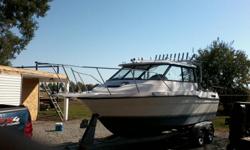 1993 22ft bayliner 115horse v-6 mercruiser gps/fishfinder down riggers 2 livewells cuddy its ready to fish