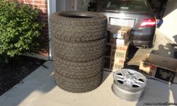 I am selling tires that are Brand new. They are Falken Rocky Mountains, 285/65-18's. I got them 6 months ago; they only have about 6k miles on them. I have the warranty paperwork available, and the warranty transfers over with new owner from discount tire