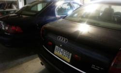 These two cars: 2002 Audi A6 Quattro, and 2001 Mercury Sable LS are parked in my garage. I'm relocating, but would not go with them.&nbsp;
The following parts are in good shape:
1. All body/exterior parts for both cars.
2. All leader/interior parts for