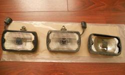 Two Marchal fog lights 750 off a 1982 Mustang 90$ obo. txt@909 560 1314, 1 of them had lens half replaced with a mint one (has 1 or 2 dings other wise its perfect shape), other fog light is driver quality. Need Bulbs.