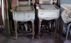I have 2 Maytag washers mid 1930s complete with one set of double tubs good shape, also a box of extra motor parts. One washer is a single cylinder and the other a two cylinder. I have used the 2 cylinder to wash work clothes and grease rags for years.