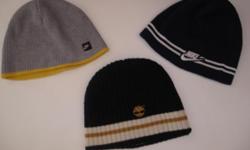 I HAVE 2 NIKE HATES
GRAY & YELLOW ONE IS REVERSIBLE
I TIMBERLAND HAT
PICK UP AT MY WEST AURORA HOME/MAIL AT YOUR EXPENCE