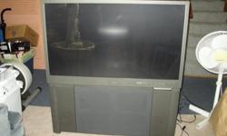 &nbsp; Excellent Condition 48 " Mitsubishi High Definition Projection T.V. with Sony DVD player. Have both remote controls.
&nbsp;Included are all Monster Cables for DVD and Surround Sound. T.V. has caster wheels and is rather lightweight!
&nbsp;This unit