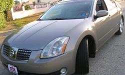 >> .. Super Value...2006 Nissan Maxima, ~ SE ~ 6 Cylinders, Automatic, Power Windows, Power Door Locks, Air Conditioning, Sun Roof, AM/FM/CD Player, & more. >>> &nbsp;Super Value, Super Saving. You must see this Maxima. It runs good / Looks good.
Call