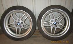 2 sets of BMW rims in excellent condition.
&nbsp;
Set one size:
235/40/ZR 18
&nbsp;
Set two size:
&nbsp;
265/35 ZR18