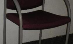 4 legged burgandy fabric stacking chair 5-SC0382E-0386E...Look at the other thousands of items we have and do http://www.liquidatedstuff.com