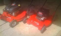 ALL 4 MOWERS RUN AND MOW....GAS LEAF BLOWER RUNS AND WORKS............225.00 BUYS IT ALL.........CALLS ONLY PLEASE...........