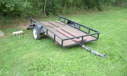 2008 Utility Trailer&nbsp; 4x8 with Ramp currently set up and used as a Motorcycle Trailer, good condition.&nbsp;
