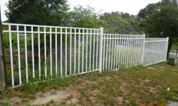 I HAVE 3...4X8 WELDED ALUMINUM FENCE PANELS, POWDERCOATED WHITE FOR SALE.&nbsp;&nbsp; CALL -- OR -- MAKE OFFER!!!