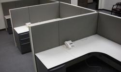 6x6x54"H used Haworth cubicles.
Excellent condition.
Double pedestals.
50 stations available.
Spine powered.
Sold by pod only.
Delivery and installation available.
FREE CUBICLE FLOOR PLAN DESIGN.
Tel:1-800-939-7971
Fax:1-800-939-7975